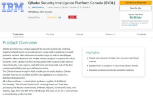 QRadar in AWS Marketplace