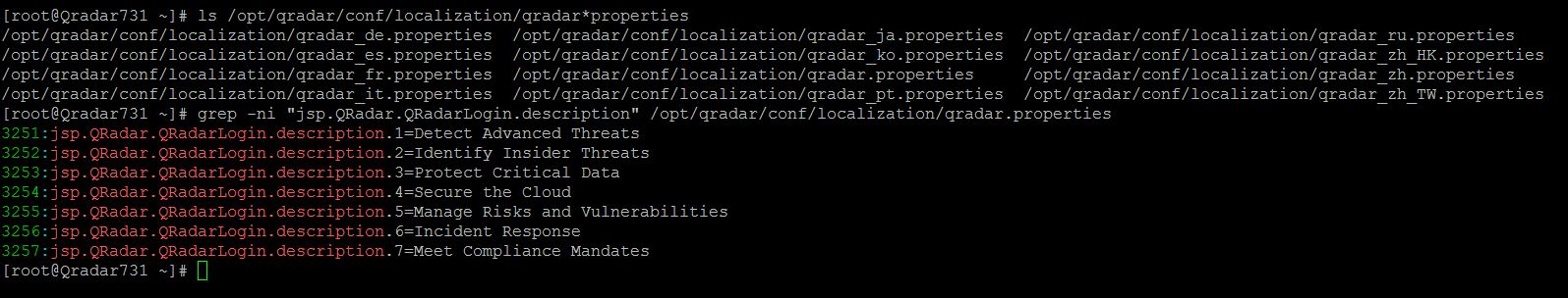 QRadar customisation