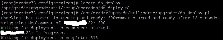 Deploying changes from command line.